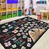 image:imageColorful Classroom Rug for Kids Handprints Area Rug School Rugs Classrooms 8x10 Handprint Soft Classroom Carpets Non Slip for Teen Kid Boy Girl Art Room Elemenrary Kindergarten Daycare HandTreeReading02