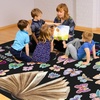 image:imageColorful Classroom Rug for Kids Handprints Area Rug School Rugs Classrooms 8x10 Handprint Soft Classroom Carpets Non Slip for Teen Kid Boy Girl Art Room Elemenrary Kindergarten Daycare HandTreeReading02