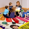 image:imageColorful Classroom Rug for Kids Handprints Area Rug School Rugs Classrooms 8x10 Handprint Soft Classroom Carpets Non Slip for Teen Kid Boy Girl Art Room Elemenrary Kindergarten Daycare HandTreeColorful