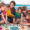 image:imageColorful Classroom Rug for Kids Handprints Area Rug School Rugs Classrooms 8x10 Handprint Soft Classroom Carpets Non Slip for Teen Kid Boy Girl Art Room Elemenrary Kindergarten Daycare HandTreeHandprints