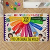 image:imageColorful Classroom Rug for Kids Handprints Area Rug School Rugs Classrooms 8x10 Handprint Soft Classroom Carpets Non Slip for Teen Kid Boy Girl Art Room Elemenrary Kindergarten Daycare HandTreeColorful