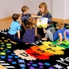 image:imageColorful Classroom Rug for Kids Handprints Area Rug School Rugs Classrooms 8x10 Handprint Soft Classroom Carpets Non Slip for Teen Kid Boy Girl Art Room Elemenrary Kindergarten Daycare HandTreeBelieve