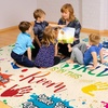 image:imageColorful Classroom Rug for Kids Handprints Area Rug School Rugs Classrooms 8x10 Handprint Soft Classroom Carpets Non Slip for Teen Kid Boy Girl Art Room Elemenrary Kindergarten Daycare HandTreeThe Future
