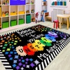 image:imageColorful Classroom Rug for Kids Handprints Area Rug School Rugs Classrooms 8x10 Handprint Soft Classroom Carpets Non Slip for Teen Kid Boy Girl Art Room Elemenrary Kindergarten Daycare HandTreeBelieve