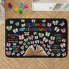 image:imageColorful Classroom Rug for Kids Handprints Area Rug School Rugs Classrooms 8x10 Handprint Soft Classroom Carpets Non Slip for Teen Kid Boy Girl Art Room Elemenrary Kindergarten Daycare HandTreeReading02
