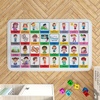 image:imageCore Vocabulary Rug Communication Rugs for Kids Sped Classroom Rug Autism Carpet Speech Therapist Decor STYLEDS01 Size XSmall 2x3 feetStyleds03