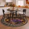 image:imageCustom 3D Effect Dragon Round Rug Personalized 3D Printed Dragon Book Lovers Library Optical Illusion Rug NonSlip Carpet for Bedroom Living Room Birthday Gifts D8D16