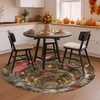 image:imageCustom 3D Effect Dragon Round Rug Personalized 3D Printed Dragon Book Lovers Library Optical Illusion Rug NonSlip Carpet for Bedroom Living Room Birthday Gifts D8D2