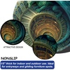 image:imageCustom 3D Effect Dragon Round Rug Personalized 3D Printed Dragon Book Lovers Library Optical Illusion Rug NonSlip Carpet for Bedroom Living Room Birthday Gifts D8D6