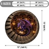 image:imageCustom 3D Effect Dragon Round Rug Personalized 3D Printed Dragon Book Lovers Library Optical Illusion Rug NonSlip Carpet for Bedroom Living Room Birthday Gifts D8D16