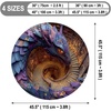 image:imageCustom 3D Effect Dragon Round Rug Personalized 3D Printed Dragon Book Lovers Library Optical Illusion Rug NonSlip Carpet for Bedroom Living Room Birthday Gifts D8D1