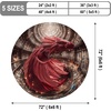 image:imageCustom 3D Effect Dragon Round Rug Personalized 3D Printed Dragon Book Lovers Library Optical Illusion Rug NonSlip Carpet for Bedroom Living Room Birthday Gifts D8D14