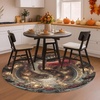 image:imageCustom 3D Effect Dragon Round Rug Personalized 3D Printed Dragon Book Lovers Library Optical Illusion Rug NonSlip Carpet for Bedroom Living Room Birthday Gifts D8D13