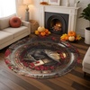image:imageCustom 3D Effect Dragon Round Rug Personalized 3D Printed Dragon Book Lovers Library Optical Illusion Rug NonSlip Carpet for Bedroom Living Room Birthday Gifts D8D20