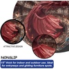 image:imageCustom 3D Effect Dragon Round Rug Personalized 3D Printed Dragon Book Lovers Library Optical Illusion Rug NonSlip Carpet for Bedroom Living Room Birthday Gifts D8D14