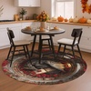 image:imageCustom 3D Effect Dragon Round Rug Personalized 3D Printed Dragon Book Lovers Library Optical Illusion Rug NonSlip Carpet for Bedroom Living Room Birthday Gifts D8D20
