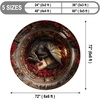 image:imageCustom 3D Effect Dragon Round Rug Personalized 3D Printed Dragon Book Lovers Library Optical Illusion Rug NonSlip Carpet for Bedroom Living Room Birthday Gifts D8D20