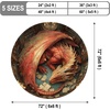 image:imageCustom 3D Effect Dragon Round Rug Personalized 3D Printed Dragon Book Lovers Library Optical Illusion Rug NonSlip Carpet for Bedroom Living Room Birthday Gifts D8D7