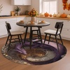 image:imageCustom 3D Effect Dragon Round Rug Personalized 3D Printed Dragon Book Lovers Library Optical Illusion Rug NonSlip Carpet for Bedroom Living Room Birthday Gifts D8D10
