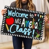 image:imageCustom Classroom Mat Back to School Doormat Classroom Welcome Mats Educational Door Rug Teacher Decor Outdoor School Rug Front Entry Floor Mat Teacher Appreciation Gift WelcomeWelcome