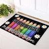 image:imageCustom Classroom Mat Back to School Doormat Classroom Welcome Mats Educational Door Rug Teacher Decor Outdoor School Rug Front Entry Floor Mat Teacher Appreciation Gift WelcomePencil