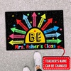 image:imageCustom Classroom Mat Back to School Doormat Classroom Welcome Mats Educational Door Rug Teacher Decor Outdoor School Rug Front Entry Floor Mat Teacher Appreciation Gift WelcomeBe
