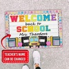 image:imageCustom Classroom Mat Back to School Doormat Classroom Welcome Mats Educational Door Rug Teacher Decor Outdoor School Rug Front Entry Floor Mat Teacher Appreciation Gift WelcomeSchool Bus