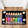 image:imageCustom Classroom Mat Back to School Doormat Classroom Welcome Mats Educational Door Rug Teacher Decor Outdoor School Rug Front Entry Floor Mat Teacher Appreciation Gift WelcomePencil