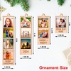 image:imageCustom Photo Ornament Photo Strip Ornament Personalized Photo Strip Christmas Ornament First Married Ornament 2Layered Wood Ornament Photo Frame Photo Multi