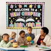 image:imageCustomize Classroom Tapestry Decor Custom Composition Notebook Welcome Teachers Name Classrooms Banner Custom Classroom Tapestries Welcome To My Class Wall Hanging Kindergarten Learning Design 117