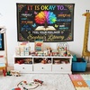 image:imageCustomize Classroom Tapestry Decor Custom Composition Notebook Welcome Teachers Name Classrooms Banner Custom Classroom Tapestries Welcome To My Class Wall Hanging Kindergarten Learning Design 115