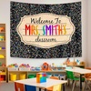 image:imageCustomize Classroom Tapestry Decor Custom Composition Notebook Welcome Teachers Name Classrooms Banner Custom Classroom Tapestries Welcome To My Class Wall Hanging Kindergarten Learning Design 1Design 11