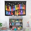 image:imageCustomize Classroom Tapestry Decor Custom Composition Notebook Welcome Teachers Name Classrooms Banner Custom Classroom Tapestries Welcome To My Class Wall Hanging Kindergarten Learning Design 1Design 2