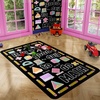 image:imageMathematics Education Rug  School Math Formulas Area Rugs for Playroom Classroom Educational Learning Rugs Carpet for Boys Girls Room Rugs Decor Math Teacher DecorMath D11