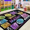 image:imageMathematics Education Rug  School Math Formulas Area Rugs for Playroom Classroom Educational Learning Rugs Carpet for Boys Girls Room Rugs Decor Math Teacher DecorMath D3