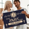 image:imagePersonalized Christian Welcome Mat As for me and My House We Will Serve The Lord Doormat Religious Prayers Thought Door Mat Outdoor Indoor Print with Family Name Entryway Decor The LordSweet Home