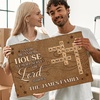 image:imagePersonalized Christian Welcome Mat As for me and My House We Will Serve The Lord Doormat Religious Prayers Thought Door Mat Outdoor Indoor Print with Family Name Entryway Decor The LordPuzzle