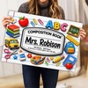 image:imagePersonalized Classroom Doormat 3D Effect Doormat for Classroom Decor Custom Notebook Floor Mat Back to School Door Mat for Preschool Elementary Teacher Gift7