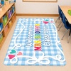 image:imagePersonalized Classroom Rug for Teachers Pink Checkered Gingham Classroom Carpet for Preschool Daycare Reading Corner  Custom Teacher Name Kindergarten Welcome Rug Back to School Decor 1 A4A1