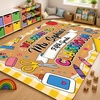 image:imagePersonalized Classroom Rug for Teachers Pink Checkered Gingham Classroom Carpet for Preschool Daycare Reading Corner  Custom Teacher Name Kindergarten Welcome Rug Back to School Decor 1 A4A5