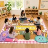 image:imagePersonalized Classroom Rug for Teachers Pink Checkered Gingham Classroom Carpet for Preschool Daycare Reading Corner  Custom Teacher Name Kindergarten Welcome Rug Back to School Decor 1 A4A3