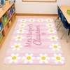 image:imagePersonalized Classroom Rug for Teachers Pink Checkered Gingham Classroom Carpet for Preschool Daycare Reading Corner  Custom Teacher Name Kindergarten Welcome Rug Back to School Decor 1 A4A2