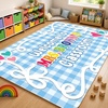 image:imagePersonalized Classroom Rug for Teachers Pink Checkered Gingham Classroom Carpet for Preschool Daycare Reading Corner  Custom Teacher Name Kindergarten Welcome Rug Back to School Decor 1 A4A1