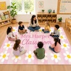 image:imagePersonalized Classroom Rug for Teachers Pink Checkered Gingham Classroom Carpet for Preschool Daycare Reading Corner  Custom Teacher Name Kindergarten Welcome Rug Back to School Decor 1 A4A2