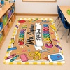 image:imagePersonalized Classroom Rug for Teachers Pink Checkered Gingham Classroom Carpet for Preschool Daycare Reading Corner  Custom Teacher Name Kindergarten Welcome Rug Back to School Decor 1 A4A5