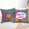 image:imagePersonalized Composition Notebook Pillow Cover 18x18 inch School Pillows Notebook Paper Pattern Throw Pillow Case with Name Pencil Pillows for Classroom Decor Back to School Gifts NOTEBOOKDS09Notebookds05