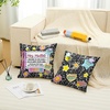 image:imagePersonalized Composition Notebook Pillow Cover 18x18 inch School Pillows Notebook Paper Pattern Throw Pillow Case with Name Pencil Pillows for Classroom Decor Back to School Gifts NOTEBOOKDS09Notebookds01