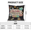 image:imagePersonalized Composition Notebook Pillow Cover 18x18 inch School Pillows Notebook Paper Pattern Throw Pillow Case with Name Pencil Pillows for Classroom Decor Back to School Gifts NOTEBOOKDS09Notebookds04