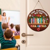 image:imagePersonalized Teacher Appreciation Gifts Teacher Door Signs Welcome Sign for Classroom Door Floral Teacher Name Sign Back to School Door Hanger Teacher Gifts from Students Wooden Plaque Floral Book