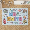 image:imagePersonalized Teacher Classroom Rug  Back to School Welcome Mat with A Plus Style  Custom Teacher Gift for Classroom Decor Composition Notebook Rugs Gift Crayon BoxSpeech Therapist Style